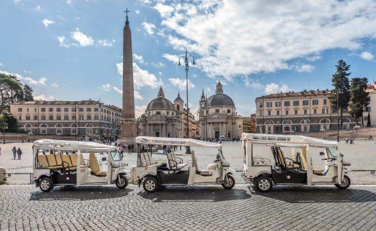 3 etuks at piazza del popolo