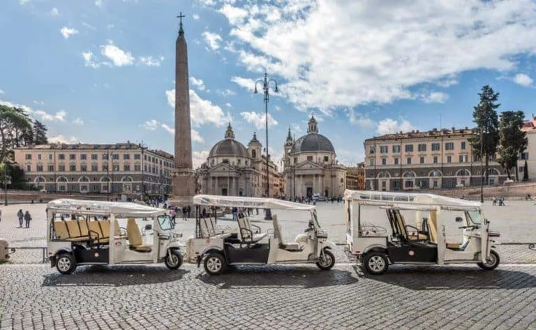 3 etuks at piazza del popolo