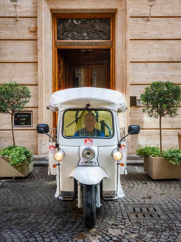 ETuk Tours Rome at singer palace