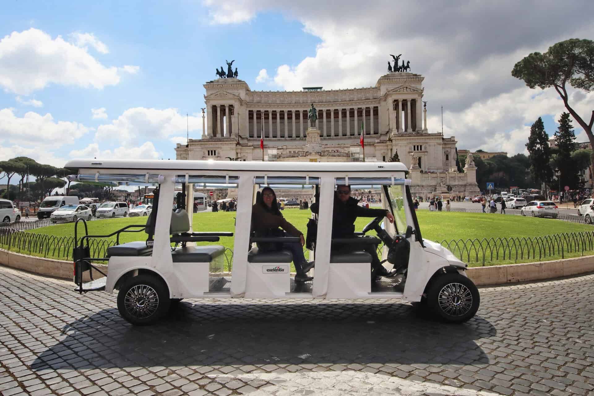 3-hour Golf Cart Tour in Rome | Small Group Tour or Rome