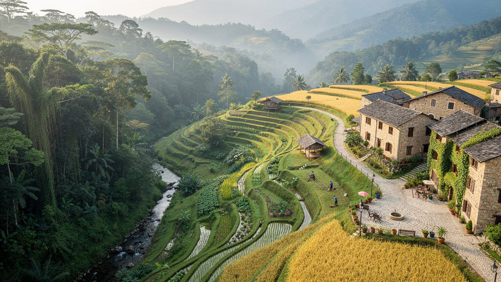 Natural landscape showing sustainable tourism spectrum