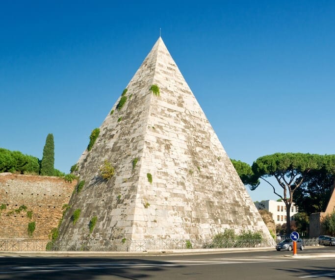 Pyramid Caius Cestius Rome Tours