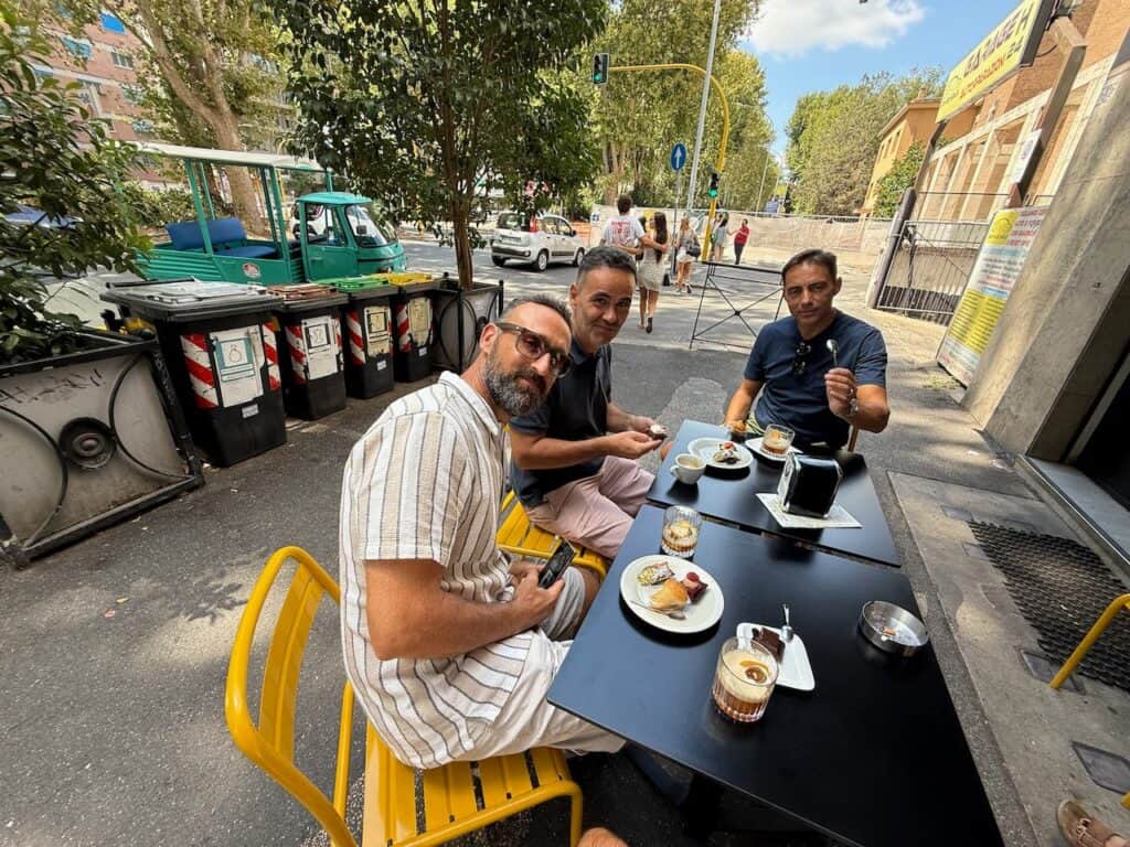 Apian way tour food stop