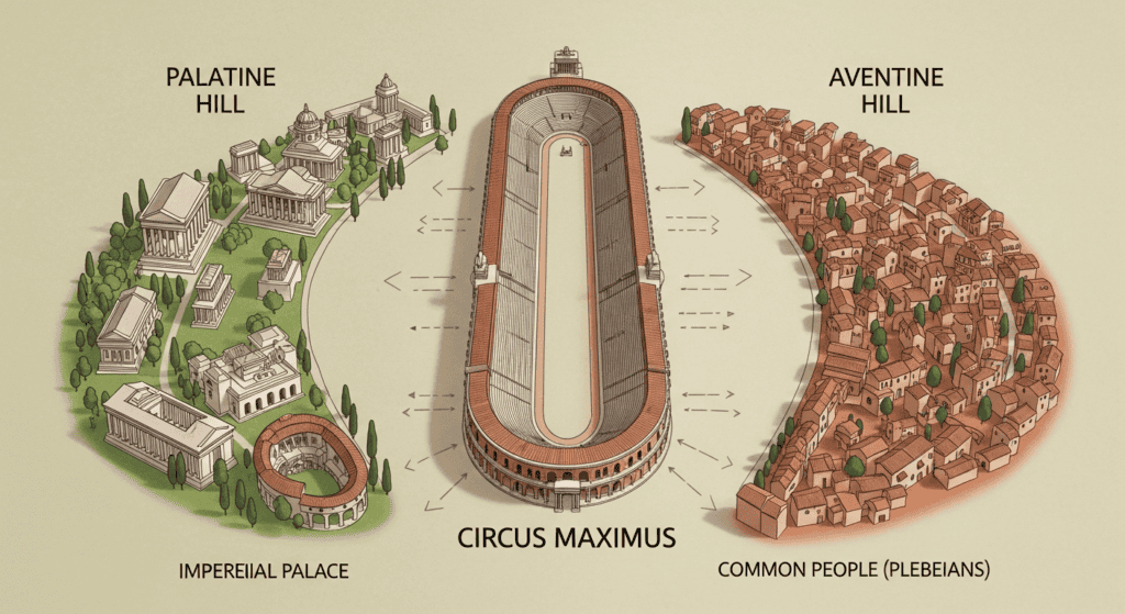 Circus maximus map