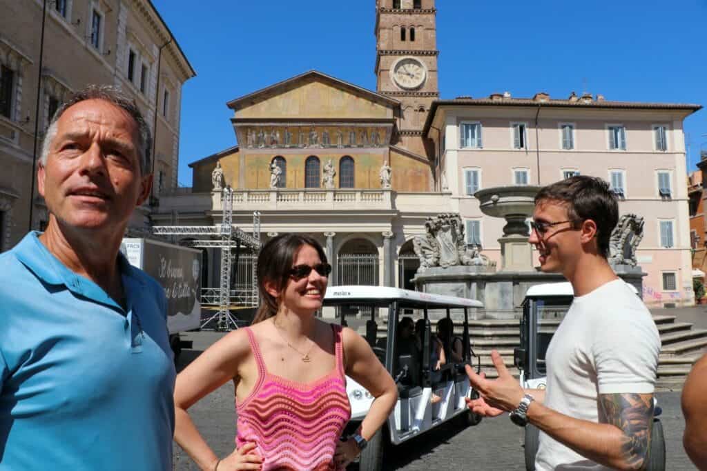Golf cart food tour rome 10