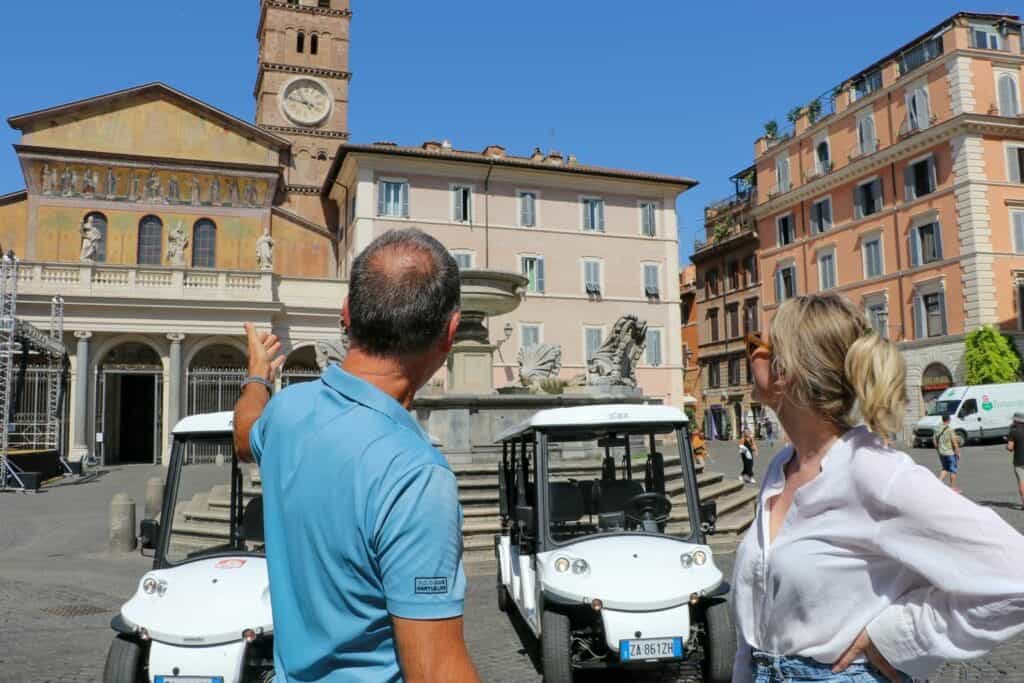 Golf cart food tour rome 11