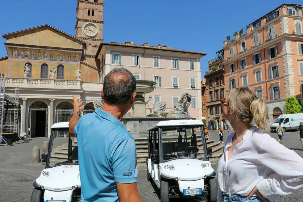 Golf cart food tour rome 11