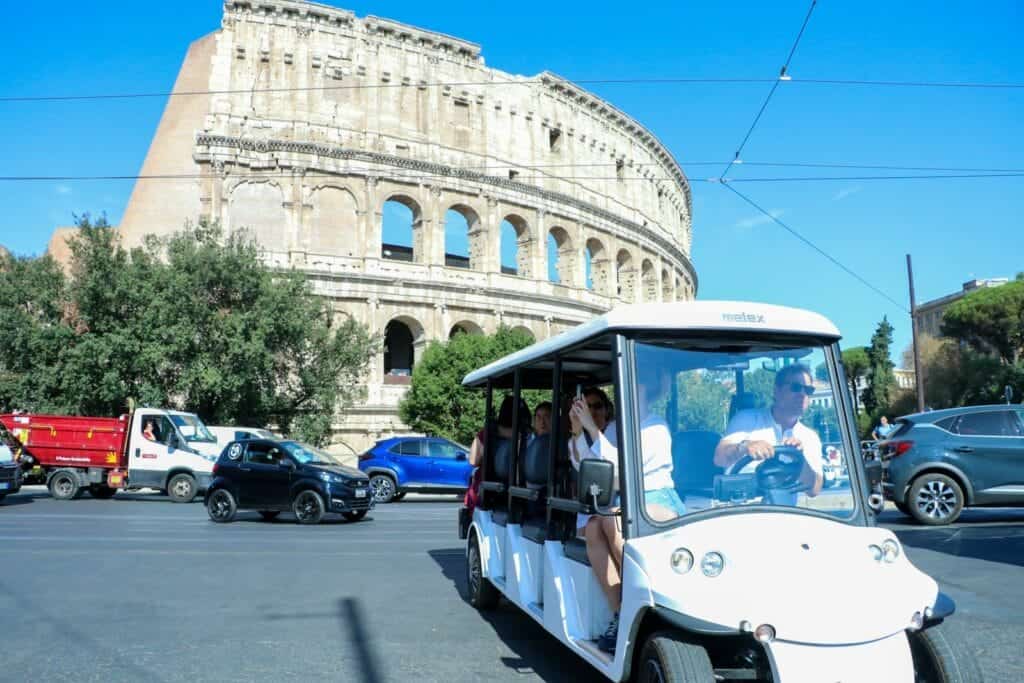 Golf cart food tour rome 2