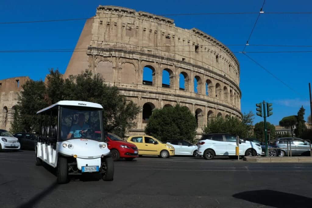 Golf cart food tour rome 4