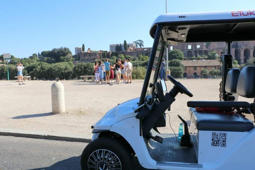 Golf cart food tour rome 5
