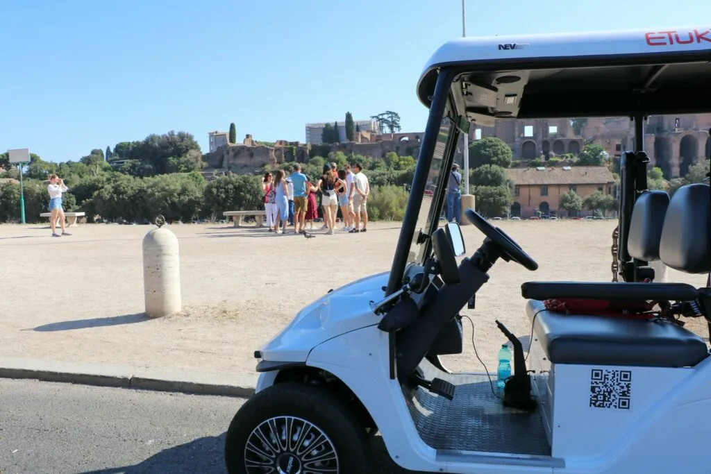 Golf cart food tour rome 5