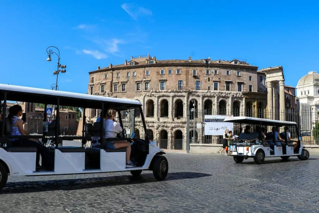 Golf cart food tour rome 7