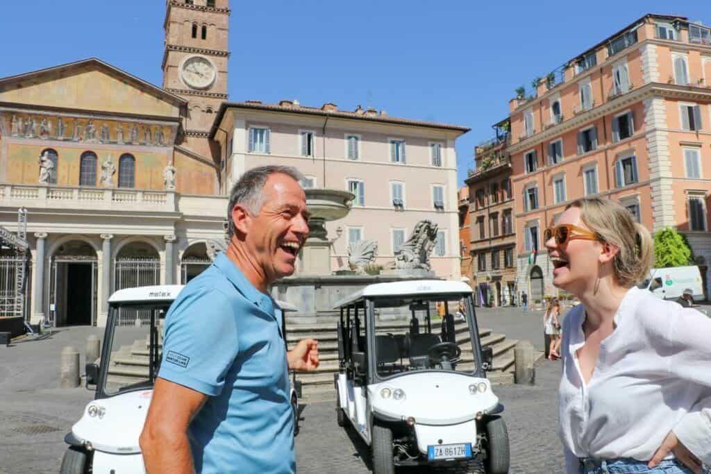 Golf cart food tour rome 8