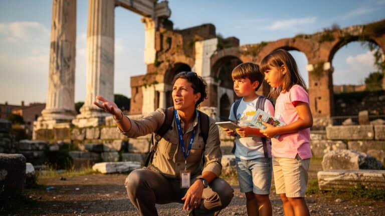 Kids tours rome golf cart