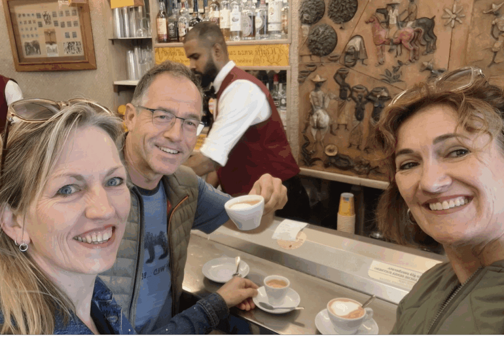 Rome food tour tuktuk cart