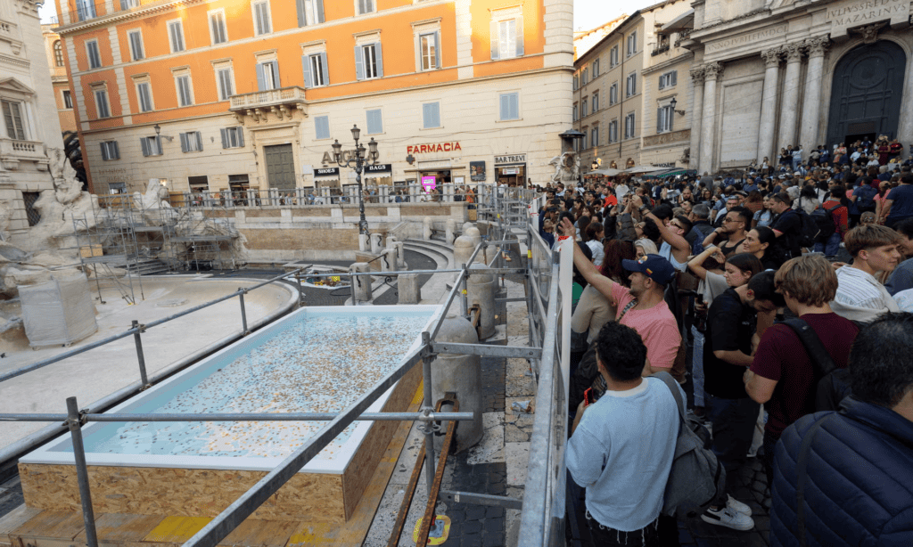 Temporary Pool Trevi Fountain