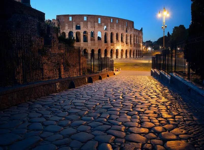 The Colosseum At Night