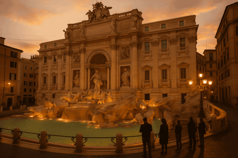 Trevi fountain access fees