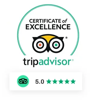 Certificado de Excelência do Trip Advisor Roma ETuk Tours
